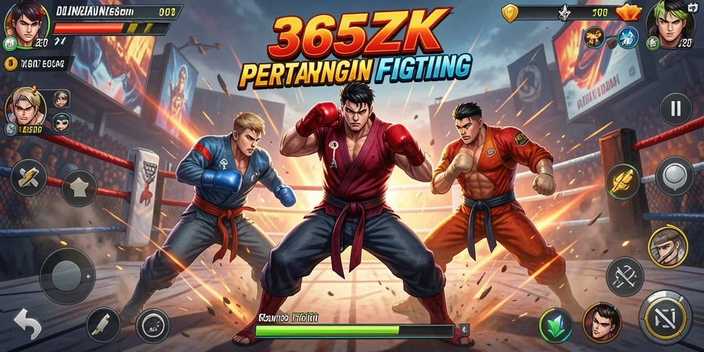 Tampilan gameplay Fighting yang mendebarkan di 365ZK.