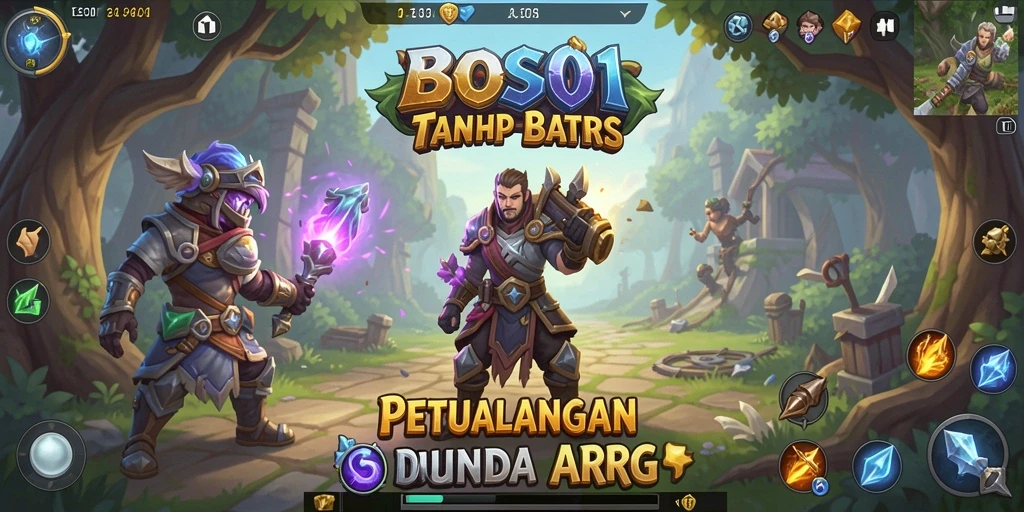 Tampilan gameplay epik dari BOS01 dengan pertarungan yang menegangkan.