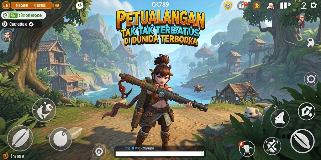 Screenshot CK789 menampilkan aksi seru dalam permainan Open World.