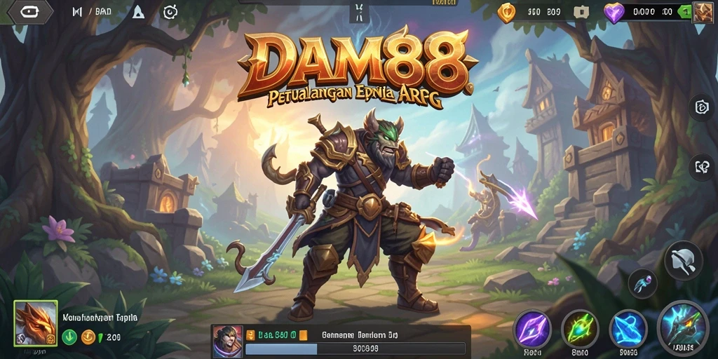 Tangkapan layar gameplay penuh aksi dari DAM88 ARPG.