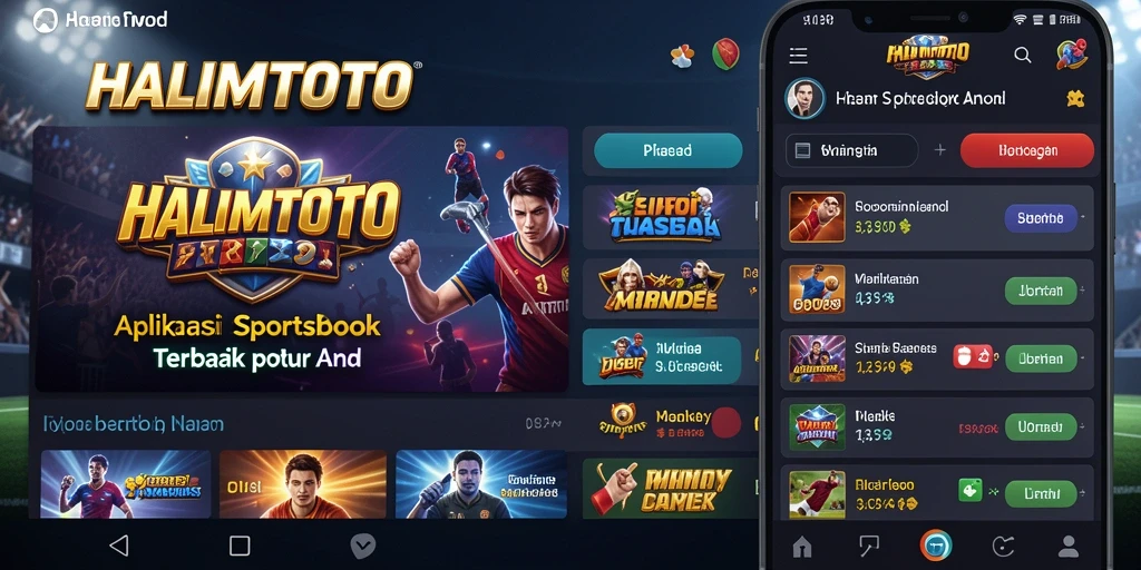 Screenshot HALIMTOTO menunjukkan antarmuka taruhan olahraga yang menarik.
