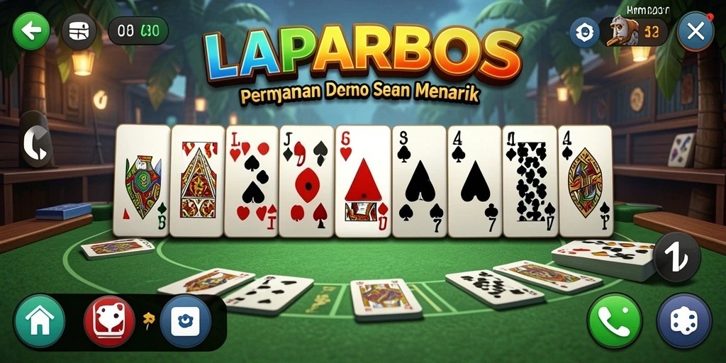 Screenshot gameplay LAPARBOS menampilkan aksi seru permainan Domino.
