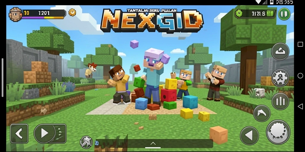 Tampilan gameplay NEXGID yang menampilkan berbagai level puzzle.