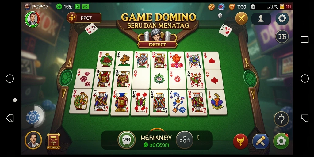 Tampilan menarik dari gameplay Domino di PCPC7.