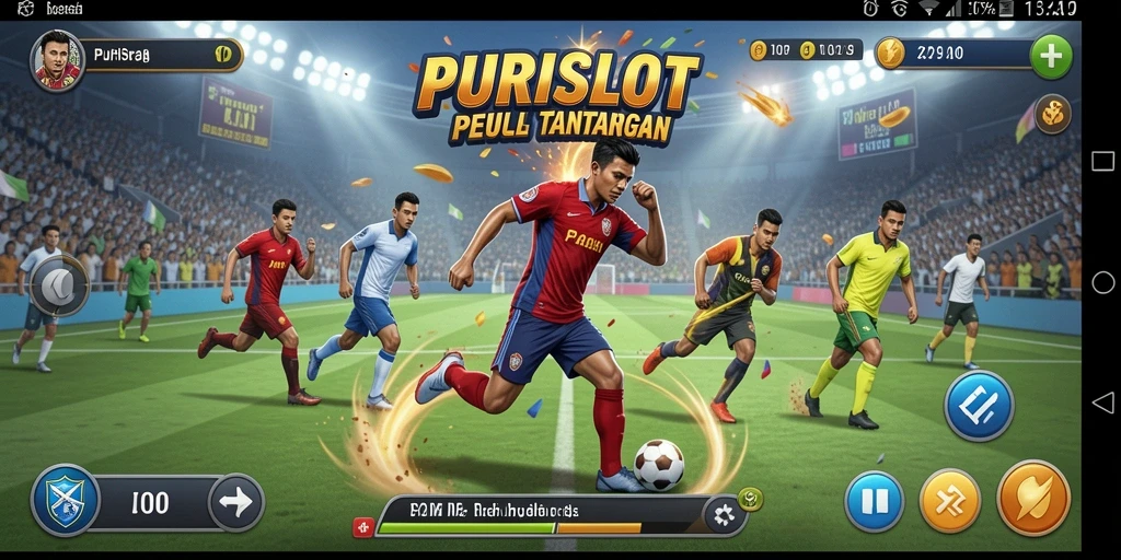 Tampilan gameplay PURISLOT yang penuh aksi dan kompetisi.