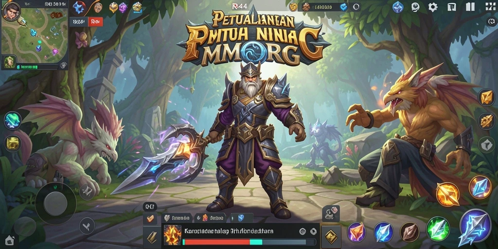 Tampilan gameplay menarik dari RR44 menampilkan petualangan seru.